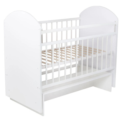 Кроватка детская с универсальным маятником Indigo My Sleepy белый 01